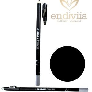 Lapiz Largo Endiviia Delineador ojo y cejas con sacapuntas Negro